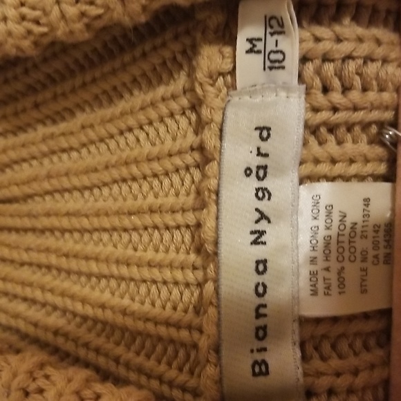 Tan Cable Knit Sweater - Picture 3 of 3